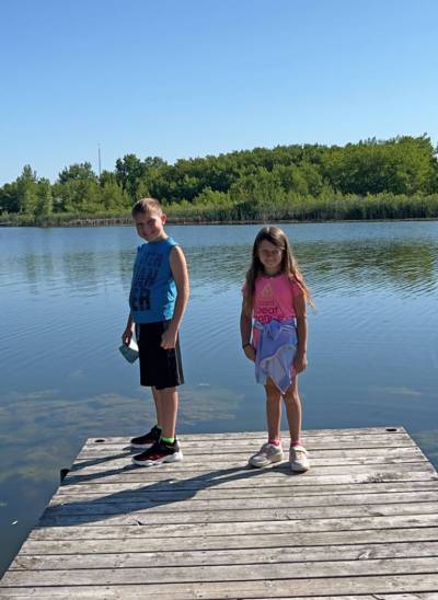 SUPPLIED
                                Liam Peterson, 11, and Evangeline Peterson-Thomas, 8: it will be Liam&rsquo;s fifth year at camp while it&rsquo;s the first for Evangeline.
                                s