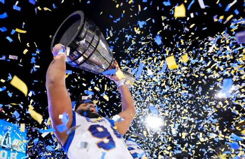 NATHAN DENETTE / THE CANADIAN PRESS FILES
                                Jackson Jeffcoat won two Grey Cups with the Winnipeg Blue Bombers.