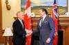 Mike Sudoma/Free Press Files
                                Prime Minister Mark Carney and Manitoba Premier Wab Kinew during a visit to the Manitoba Legislature, last November.