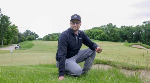 Ruth Bonneville / Free Press
                                Braydon Gilbert, St. Charles Country Club superintendent and greens keeper.