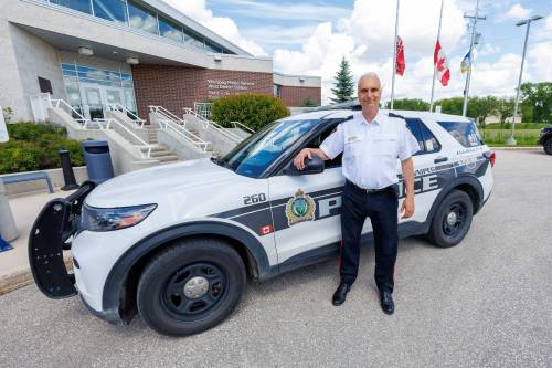 MIKE DEAL / FREE PRESS Winnipeg Police Service Insp. Max Waddell, west district commander, says the district was the &lsquo;obvious choice&rsquo; for an additional cruiser.
