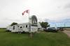 Matt Goerzen / The Brandon Sun
                                Campers, vehicles and equipment could be seen near the entrance to Turtle Crossing Campground after rising water levels in the Assiniboine River prompted the camp&rsquo;s partial evacuation, Tuesday afternoon.
