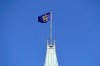 The Governor General's flag flies on the Peace Tower on Parliament Hill in Ottawa on Monday, Oct. 2, 2017. THE CANADIAN PRESS/Justin Tang