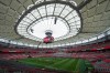 The interior of B.C. Place stadium is seen with the retractable roof closed ahead of the FIFA World Cup, in Vancouver, on Monday, June 8, 2026. THE CANADIAN PRESS/Darryl Dyck