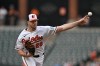 Baltimore Orioles pitcher Trevor Rogers delivers a pitch against the Seattle Mariners In the first inning of a baseball game, Tuesday, June 9, 2026 in Baltimore.(AP Photo/Gail Burton)
