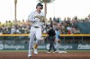 Athletics' Henry Bolte (33) rounds the bases after hitting a two run home run during the second inning of a baseball game against the Milwaukee Brewers, Tuesday, June 9, 2026, in Las Vegas. (AP Photo/Caroline Brehman)