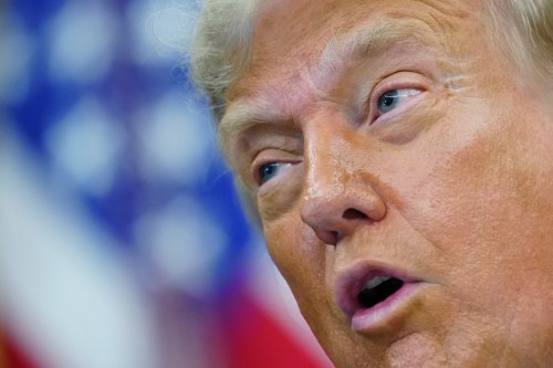 President Donald Trump speaks in the Oval Office of the White House, Wednesday, June 10, 2026, in Washington. (AP Photo/Julia Demaree Nikhinson)