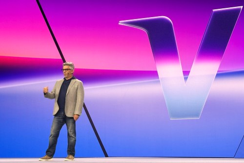 Jack Forestell, Visa's chief product and strategy officer, speaks at the Visa Payments Forum in San Francisco on Wednesday, June 10, 2026. (AP Photo/Barbara Ortutay)