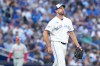 Toronto Blue Jays pitcher Max Scherzer reacts during third  inning MLB baseball action against Philadelphia Phillies in Toronto on Wednesday, June 10, 2026. THE CANADIAN PRESS/Chris Young