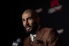 Aiemann Zahabi speaks with reporters during UFC Fight Night media day in Vancouver, on Oct. 15, 2025. THE CANADIAN PRESS/Ethan Cairns