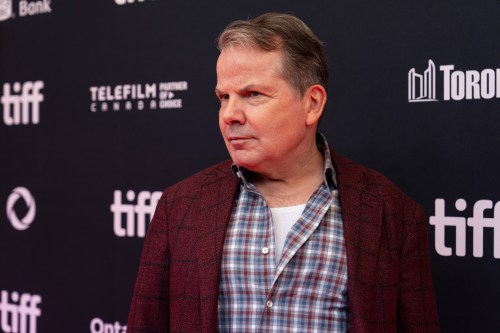 Actor Bruce McCulloch is photographed on the red carpet for the film “The Tragically Hip: No Dress Rehearsal” during the Toronto International Film Festival, in Toronto, Thursday, Sept. 5, 2024 . THE CANADIAN PRESS/Paige Taylor White
