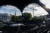 Members of the media view the arena for the UFC Freedom 250 fights on the South Lawn of the White House, Thursday, June 11, 2026, in Washington. (AP Photo/Alex Brandon)