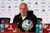 Bosnia head coach Serge Barbarez speaks during a press conference on the eve of the team's World Cup soccer match against Canada, Thursday, June 11, 2026, in Toronto. (AP Photo/Stephanie Scarbrough)