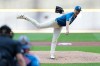 Milwaukee Brewers' Jacob Misiorowski pitches during the second inning of a baseball game against the Philadelphia Phillies, Friday, June 12, 2026, in Milwaukee. (AP Photo/Aaron Gash)