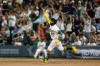 Athletics' Shea Langeliers (23) rounds the bases after hitting a solo home run during the fifth inning of a baseball game against the Colorado Rockies, Friday, June 12, 2026, in Las Vegas. (AP Photo/Caroline Brehman)