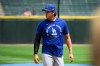 Los Angeles Dodgers two-way player Shohei Ohtani, from Japan, during warmups before a baseball game against the Chicago White Sox, Saturday, June 13, 2026, in Chicago. (AP Photo/Matt Marton)