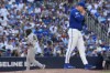 Toronto Blue Jays pitcher Louis Varland (77) reacts as New York Yankees' Paul Goldschmidt (48) rounds the bases after hitting a two-run home run during ninth inning MLB baseball action in Toronto, Saturday, June 13, 2026. THE CANADIAN PRESS/Frank Gunn