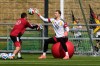 Goalkeeper Manuel Neuer attends a training session of the German national soccer team in Frankfurt, Germany, Monday, June 1, 2026. (AP Photo/Michael Probst)