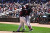 Minnesota Twins' Victor Caratini, left, and Josh Bell, right, celebrate after scoring off Caratini's home run during the fourth inning of a baseball game against the St. Louis Cardinals, Sunday, June 14, 2026, in Minneapolis. (AP Photo/Ellen Schmidt)