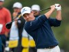 Bud Cauley, of the USA, watches his tee shot on the 2nd hole in the final round of the RBC Canadian Open in Caledon, Ont. on Sunday June 14, 2026. THE CANADIAN PRESS/Frank Gunn