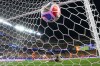 Ecuador goalkeeper Hernan Galindez (1) looks around as Ivory Coast's Amad Diallo (15) scores the opening goal during the World Cup Group E soccer match between Ivory Coast and Ecuador in Philadelphia, Sunday, June 14, 2026. (AP Photo/Petr David Josek)