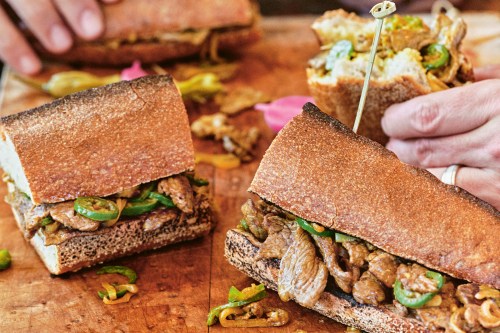 This image released by Voracious shows a recipe for Alexandria steak sandwiches from the cookbook 
