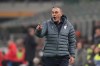 FILE - Lazio's head coach Maurizio Sarri gestures during the Serie A soccer match between AC Milan and Lazio, in Milan, Italy, Nov. 29, 2025. (AP Photo/Antonio Calanni, File)