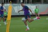 Portugal's Cristiano Ronaldo runs drills during the men's national soccer team training session ahead of their FIFA World Cup soccer tournament Saturday, June 13, 2026, in Palm Beach Gardens, Fla. (AP Photo/Marta Lavandier)