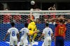 Cape Verde goalkeeper Vozinha (1) makes a save during the World Cup Group H soccer match between Spain and Cape Verde in Atlanta, Monday, June 15, 2026. (AP Photo/Mike Stewart)