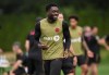 Canada's Alphonso Davies participates in a FIFA World Cup soccer training session, in Vancouver, on Monday, June 15, 2026. THE CANADIAN PRESS/Darryl Dyck