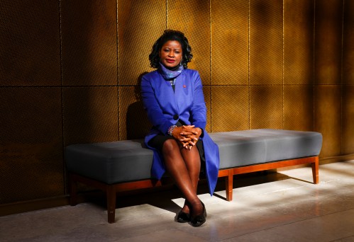 Sen. Amina Gerba is pictured at the Senate Building in Ottawa on Thursday, Oct. 9, 2025. THE CANADIAN PRESS/Sean Kilpatrick