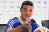 Argentina head coach Lionel Scaloni address the media during a press conference ahead of the World Cup soccer tournament Monday, June 15, 2026, in Kansas City, Mo. (AP Photo/Charlie Riedel)