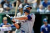 Texas Rangers' Corey Seager follows through on a home run during the third inning of a baseball game against the Kansas City Royals in Kansas City, Mo., Thursday, June 11, 2026. (AP Photo/Colin E. Braley)