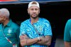 Brazil's Neymar looks on before the World Cup Group C soccer match against Morocco in East Rutherford, N.J., near New York, Saturday, June 13, 2026. (AP Photo/Frank Franklin II)