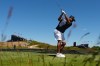 J.J. Spaun hits his tee shot on the 12th hole during a practice round for the U.S. Open golf tournament at Shinnecock Hills Golf Club in Southampton, N.Y., Monday, June 15, 2026.(AP Photo/David J. Phillip)