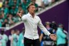FILE - Saudi Arabia's head coach Herve Renard reacts during the World Cup group C soccer match between Argentina and Saudi Arabia in Lusail, Qatar, Nov. 22, 2022. (AP Photo/Natacha Pisarenko, File)