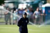 England head coach Thomas Tuchel watches practice for the World Cup soccer tournament in Kansas City, Mo., Saturday, June 13, 2026. (AP Photo/Charlie Riedel)