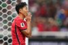 South Korea's Son Heung-min reacts during the World Cup Group A soccer match between South Korea and Czechia in Zapopan, near Guadalajara, Mexico, Thursday, June 11, 2026. (AP Photo/Matias Delacroix)