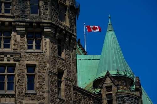 The flag files on top of the Confederation Building on Parliament Hill in Ottawa on Tuesday, May 26, 2026. THE CANADIAN PRESS/Sean Kilpatrick