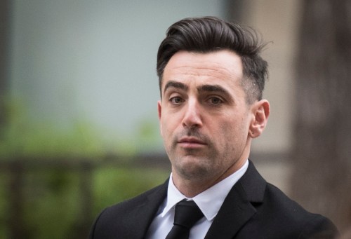 Canadian musician Jacob Hoggard arrives at the Toronto courthouse on Thursday, Oct. 20, 2022. The Parole Board of Canada recently denied him full parole but granted him day parole for six months. THE CANADIAN PRESS/ Tijana Martin