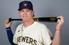 FILE - Milwaukee Brewers infielder Cooper Pratt poses for an official photo, Feb. 21, 2025. (AP Photo/Lindsey Wasson, File)