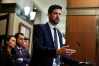 Justice Minister Sean Fraser speaks during a news conference in the Foyer of the House of Commons on Parliament Hill on Tuesday, June 16, 2026. THE CANADIAN PRESS/Justin Tang