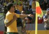FILE - Australia's Tim Cahill celebrates at the corner flag after he scored his side's first goal during their World Cup Group F soccer match against Japan in Kaiserslautern, Germany, June 12, 2006. (AP Photo/Matt Dunham, File)