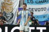 Argentina's Lionel Messi (10) reacts after scoring his third goal during the World Cup Group J soccer match between Argentina and Algeria in Kansas City, Mo., Tuesday, June 16, 2026. (AP Photo/Ed Zurga)
