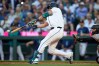 Seattle Mariners' Cal Raleigh hits a two-run single during the seventh inning in a baseball game against the Baltimore Orioles, Tuesday, June 16, 2026, in Seattle. (AP Photo/John Froschauer)
