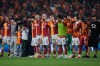 FILE -Galatasaray's players celebrate at the end of a Turkish Super Lig soccer match between Galatasaray and Fenerbahce in Istanbul, Turkey, April 26, 2026. (AP Photo/Khalil Hamra, File)