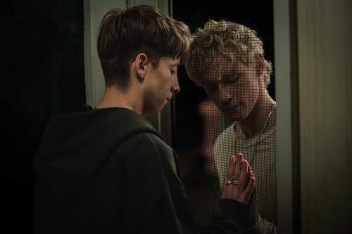 This image released by Neon shows Joe Bird, left, and Stacy Clausen in a scene from 