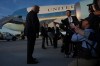 U.S. President Donald Trump talks to media after disembarking Air Force One at Paris Orly Airport on Wednesday, June 17, 2026 in Orly, France. (AP Photo/Julia Demaree Nikhinson)