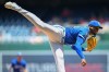 Kansas City Royals pitcher Luinder Avila follows through during the first inning of a baseball game against the Washington Nationals, Wednesday, June 17, 2026, in Washington. (AP Photo/John McDonnell)