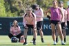 FILE - Angel City FC Head Coach Alexander Straus runs a National Women's Soccer League (NWSL) practice at the Angel City Performance Center in Thousand Oaks, Calif., Feb. 26, 2026. (AP Photo/Damian Dovarganes)